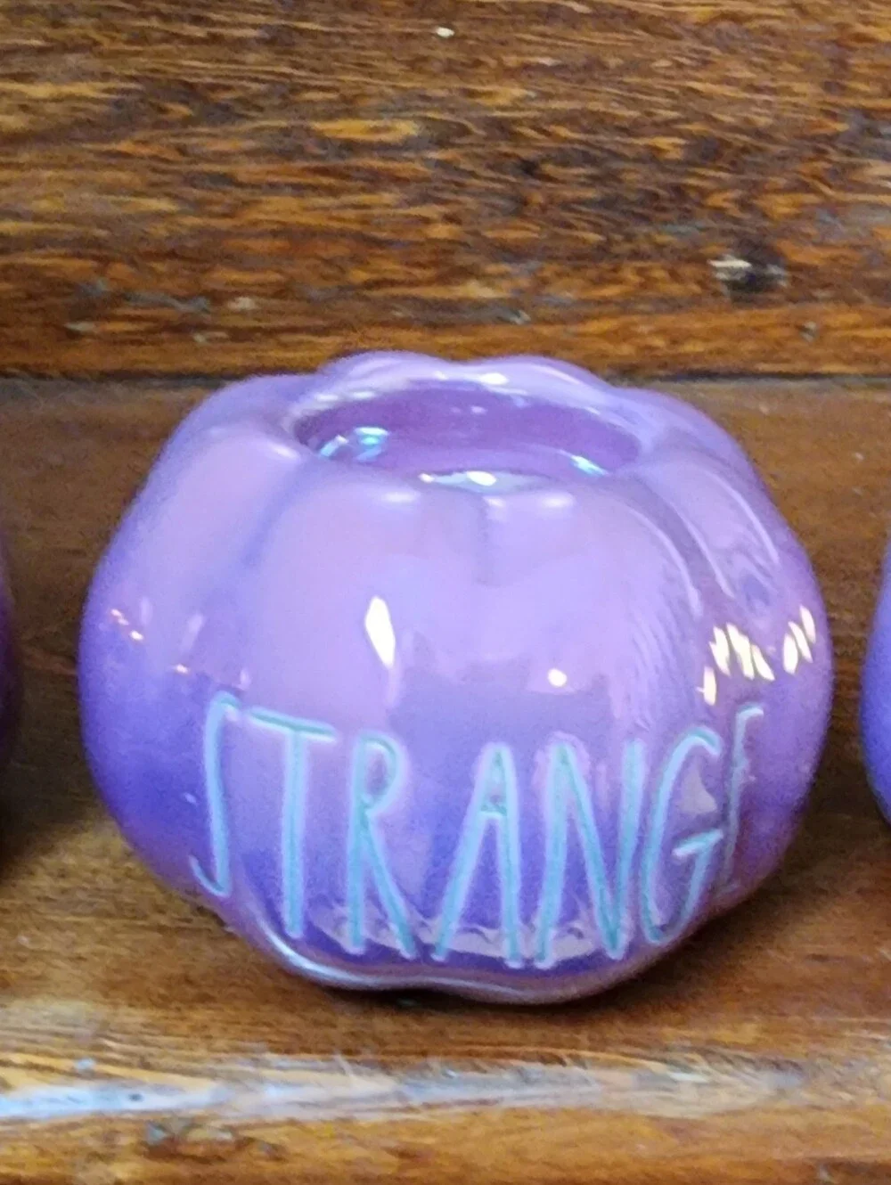 Rae Dunn Purple Ceramic Orb Trio - Glossy Purple Decorative Set